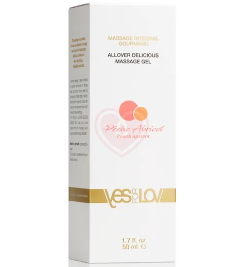 Лубрикант 3 в 1 YESforLOV Allover Delicious Massage Gel Персик и абрикос 50 мл фото 2
