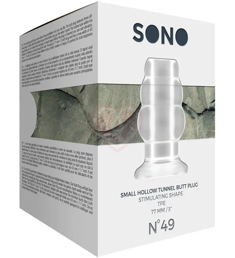 Полая анальная рельефная пробка Sono №49 Hollow Tunnel Butt Plug фото 2
