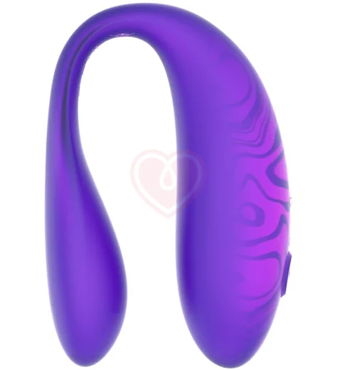 Вибратор для пар Amovibe Twin+ с пультом и приложением фиолетовый фото 3