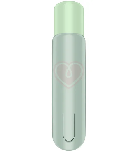 Вакуумно-волновой клиторальный стимулятор помада Satisfyer Naughty Kiss зелёный фото 3