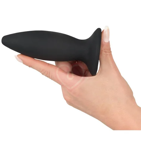 Анальная вибропробка Black Velvets Recharge Plug размер M чёрная фото 2