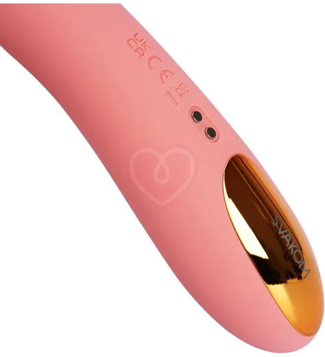 Вибратор с пульсацией Svakom Ava Neo и управлением от приложения персиковый фото 5