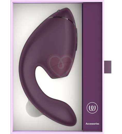 Вибратор с вакуумно-волновой стимуляцией клитора Womanizer Next Duo фиолетовый фото 15