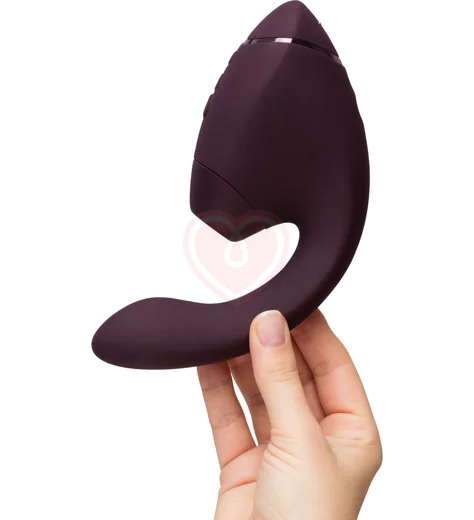 Вибратор с вакуумно-волновой стимуляцией клитора Womanizer Next Duo фиолетовый фото 18