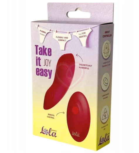 Вибратор для ношения с пультом Take it Easy Joy бордовый фото 3