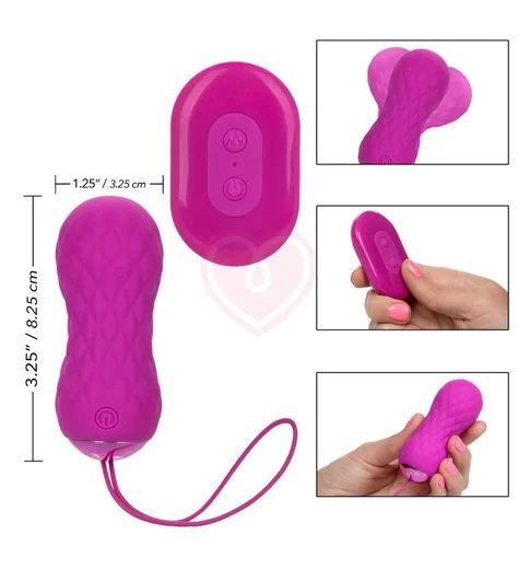 Виброяйцо SpinMe с ротацией и пультом управления розовое фото 5