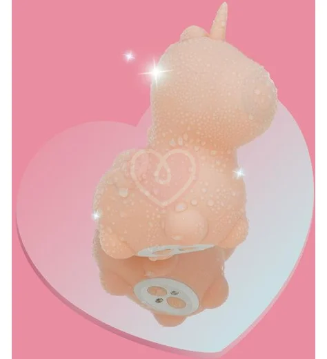 Клиторальный пульсирующий вибратор в виде единорога Unihorn Heart Throb розовый фото 3