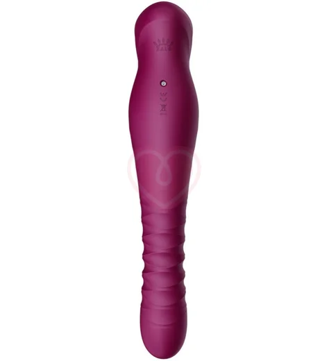 Пульсирующий вибратор с дистанционным управлением Zalo King фиолетовый фото 5