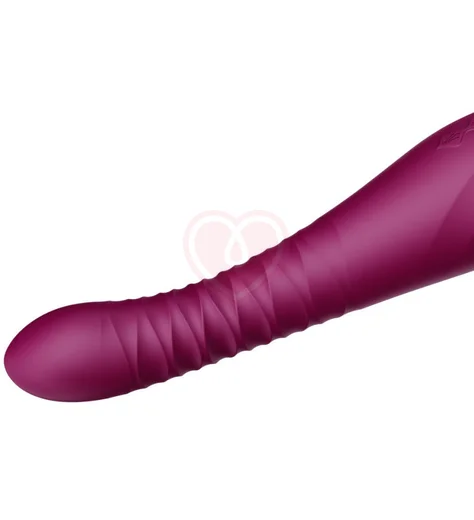 Пульсирующий вибратор с дистанционным управлением Zalo King фиолетовый фото 8