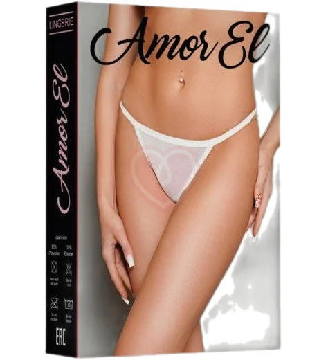 Стринги с цепочками Amor EL белые фото 3