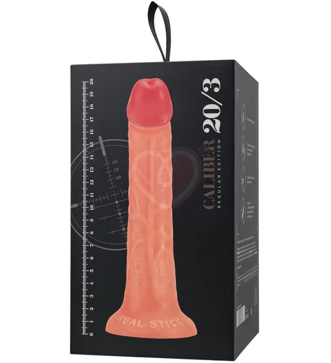 Реалистичный фаллоимитатор на присоске RealStick Caliber 20-3 телесный фото 6