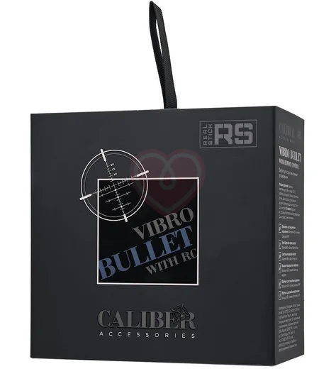 Вибропуля RealStick Caliber с пультом чёрная фото 3