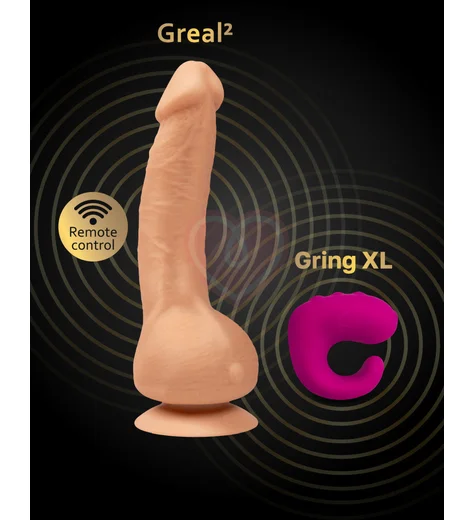 Реалистичный вибратор Gvibe Greal 2 телесный фото 5