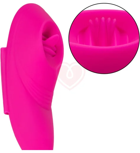 Стимулятор клитора с язычком и вибрацией Lock-N-Play Flicker Panty Teaser с пультом розовый фото 5