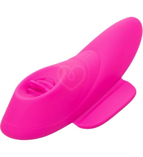 Стимулятор клитора с язычком и вибрацией Lock-N-Play Flicker Panty Teaser с пультом розовый фото 6