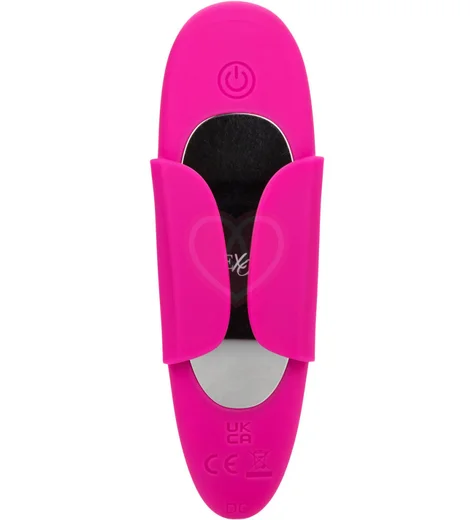 Стимулятор клитора с язычком и вибрацией Lock-N-Play Flicker Panty Teaser с пультом розовый фото 8