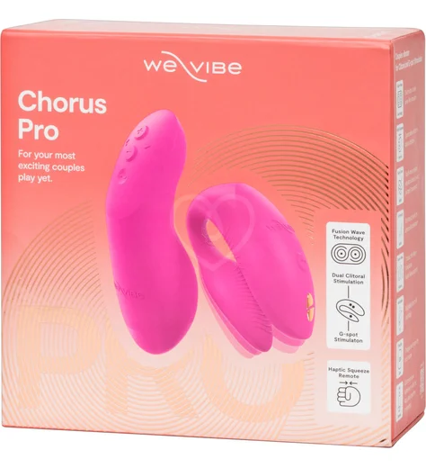 Вибратор для пар We-Vibe Chorus Pro с сенсорным пультом розовый фото 15