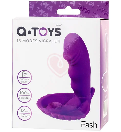 Вибратор-кролик A-Toys by Toyfa Fash фиолетовый фото 3