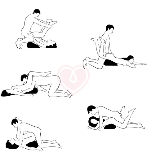 Подушка для секса Erola Капля серая фото 10