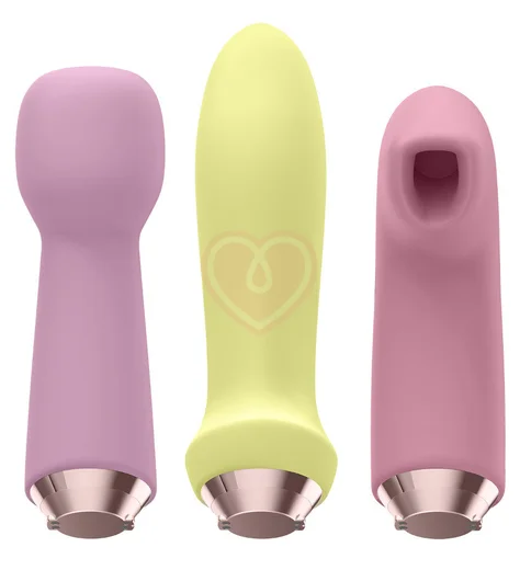 Набор Satisfyer Marvelous Four с 4 насадками для разной стимуляции фото 2
