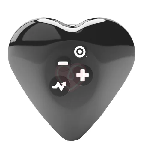 Мини-вибратор с электростимуляцией Mystim Heart's Desire Black Edition чёрный фото 3
