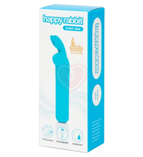 Вибропуля Happy Rabbit голубая фото 4