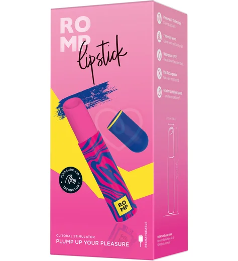 Вакуумный стимулятор в виде помады Romp Lipstick фото 3