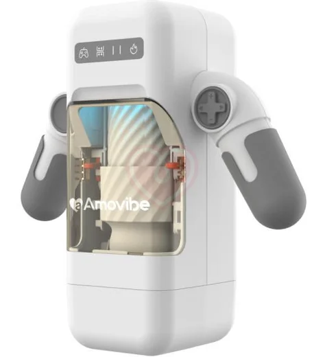 Робот-мастурбатор в форме джойстика Amovibe Game Cup белый фото 6