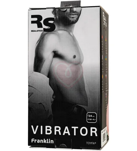 Реалистичный вибратор на присоске с пультом RealStick Elite Franklin телесный фото 5