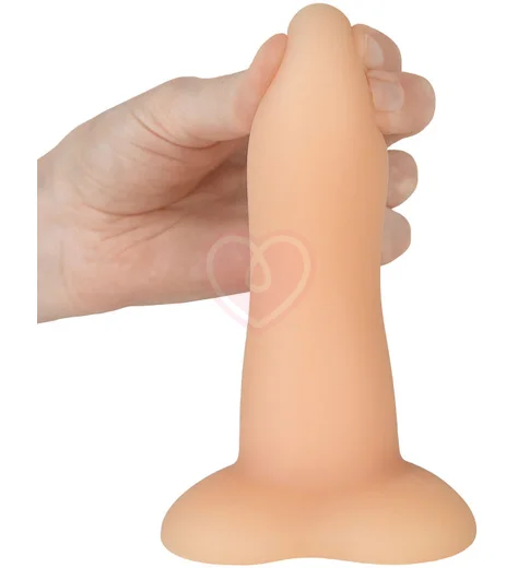 Фаллоимитатор на присоске в форме сердца Flow Emotional Soft Max телесный фото 4