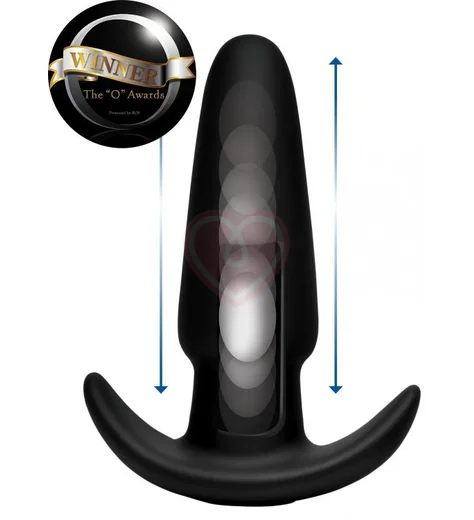 Средняя анальная вибропробка с пультом управления Trumpit фото 3