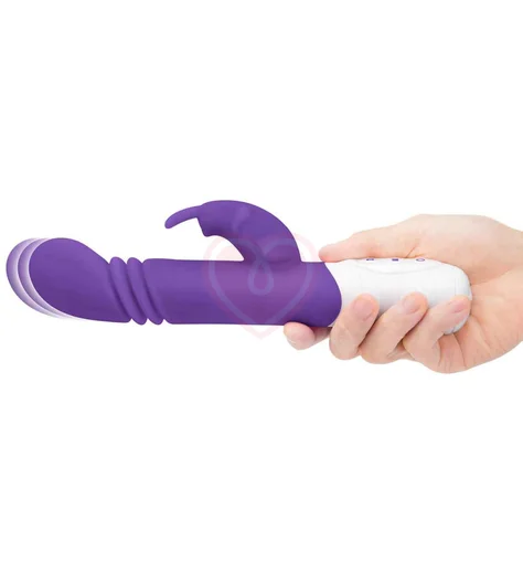 Вибратор-кролик с пульсирующей головкой Slim Shaft Thrusting G-Spot Rabbit фиолетовый фото 5