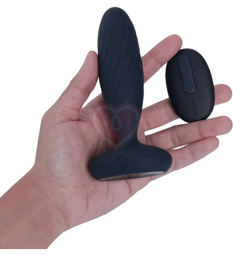 Анальная вибропробка с пульсацией Jordan и пультом управления фото 5