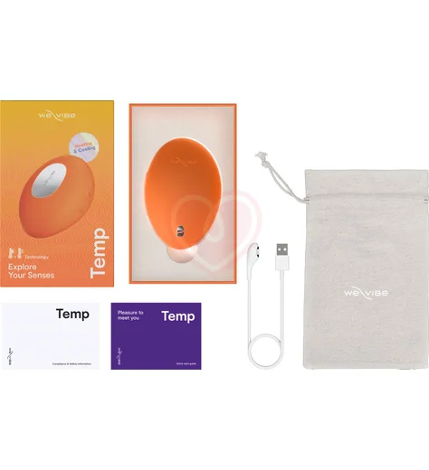 Вибратор для клитора We-Vibe Temp с функциями нагрева и охлаждения оранжевый фото 19