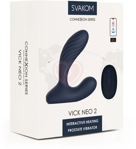 Интерактивный вибромассажёр простаты с нагревом и пультом управления Svakom Vick Neo 2 фото 6