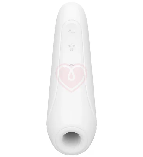 Вакуумный стимулятор с приложением Satisfyer Curvy 1+ белый фото 2