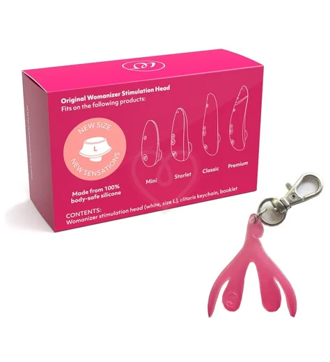 Набор Womanizer Cliterary Devices Kit насадка L и брелок фото 3