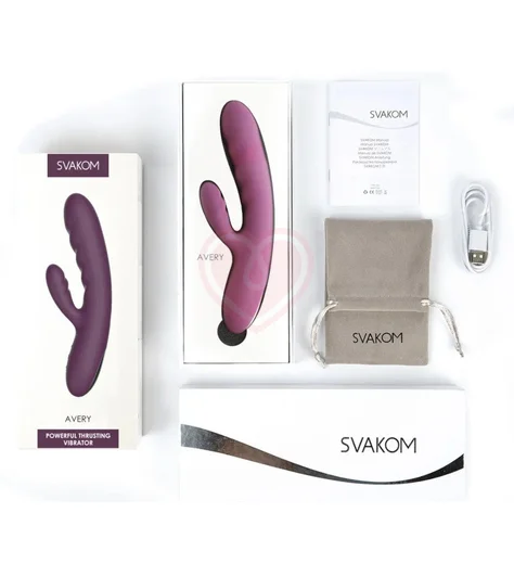Вибратор-кролик с пульсацией Svakom Avery фиолетовый фото 4