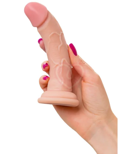 Реалистичный фаллоимитатор на присоске RealStick Nude Gib телесный фото 2