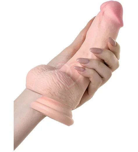 Реалистичный фаллоимитатор на присоске RealStick Elite телесный фото 6