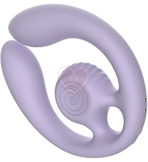 Двойной вибратор с дистанционным управлением SVibe Snail Gizi Duo лиловый фото 6