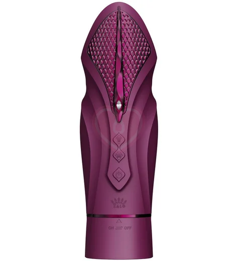 Секс-машина со сменными насадками и функцией нагрева Zalo Sesh фиолетовая фото 6