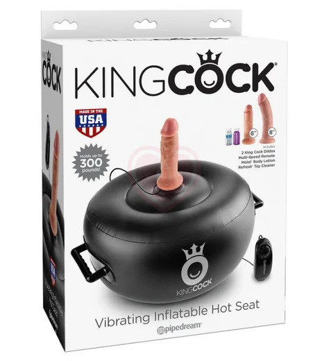 Вибратор на воздушной подушке King Cock Vibrating Inflatable Hot Seat фото 2