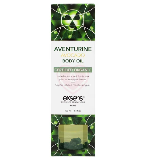 Массажное масло Exsens Aventurine Avocado с авантюрином и авокадо 100 мл фото 2