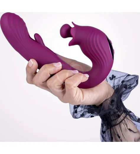 Вибратор-кролик со стимуляцией зоны G и пульсацией Selove BellFlower фиолетовый фото 2