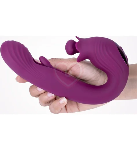 Вибратор-кролик со стимуляцией зоны G и пульсацией Selove BellFlower фиолетовый фото 3