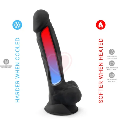 Реалистичный фаллоимитатор Silexd Model 1 17 см чёрный фото 4