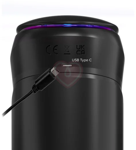 Автоматический мастурбатор с вибрацией и нагревом Pipedream Moto-Bator Pro чёрный фото 5