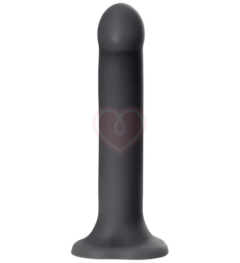 Гибкий фаллоимитатор на присоске Strap-on-me XL 20 см чёрный фото 2