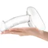 Стеклянный фаллоимитатор на подставке Rideable Standing Glass Cock With Stability Base фото 5